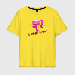 Мужская футболка хлопок Oversize Barbenheimer мем