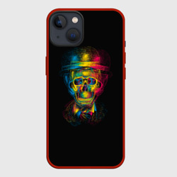 Трехцветный череп – Чехол для iPhone 13 с принтом купить