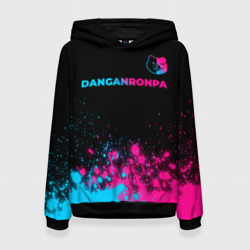 Женская толстовка 3D Danganronpa - neon gradient: символ сверху
