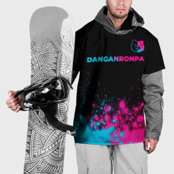 Накидка на куртку 3D Danganronpa - neon gradient: символ сверху