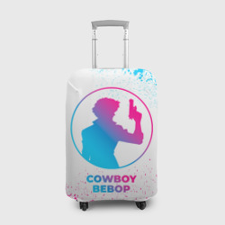 Чехол для чемодана 3D Cowboy Bebop neon gradient style