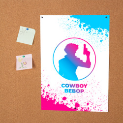 Постер Cowboy Bebop neon gradient style - фото 2