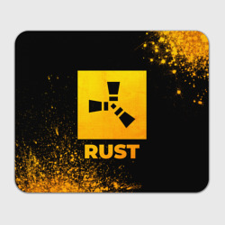 Прямоугольный коврик для мышки Rust - gold gradient