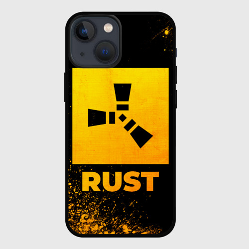 Чехол для iPhone 13 mini Rust - gold gradient