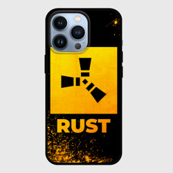 Чехол для iPhone 13 Pro Rust - gold gradient