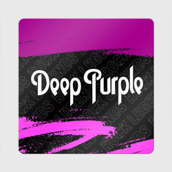 Магнит виниловый Квадрат Deep Purple rock Legends: надпись и символ