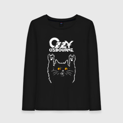 Женский лонгслив хлопок Ozzy Osbourne rock cat