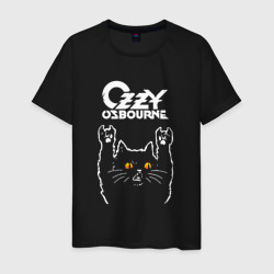 Мужская футболка хлопок Ozzy Osbourne rock cat