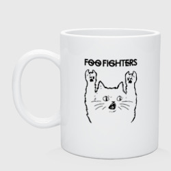 Кружка керамическая Foo Fighters - rock cat