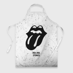 Фартук 3D Rolling Stones glitch на светлом фоне