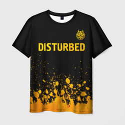 Disturbed - gold gradient: символ сверху – Мужская футболка 3D с принтом купить со скидкой в -26%