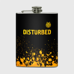 Фляга Disturbed - gold gradient: символ сверху