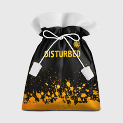 Подарочный 3D мешок Disturbed - gold gradient: символ сверху