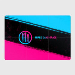 Магнитный плакат 3Х2 Three Days Grace - neon gradient: надпись и символ