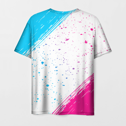 Мужская футболка 3D Placebo neon gradient style, цвет 3D печать - фото 2