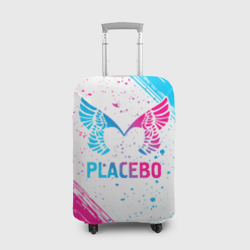 Чехол для чемодана 3D Placebo neon gradient style