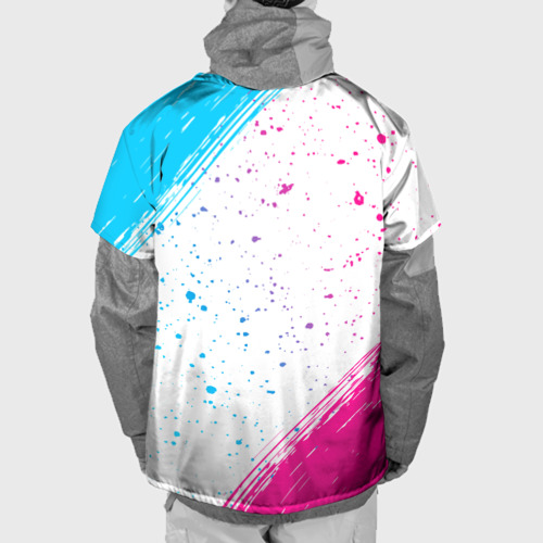 Накидка на куртку 3D Placebo neon gradient style, цвет 3D печать - фото 2