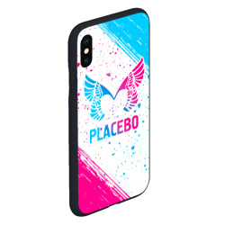 Чехол для iPhone XS Max матовый Placebo neon gradient style - фото 2