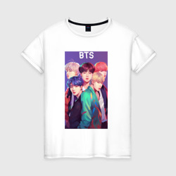 Anime BTS style – Футболка из хлопка с принтом купить со скидкой в -20%