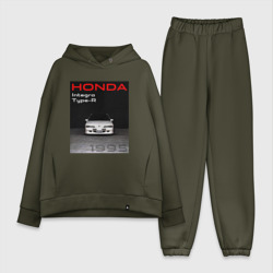 Женский костюм хлопок Oversize Honda Integra Type-R обложка