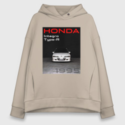 Женское худи Oversize хлопок Honda Integra Type-R обложка