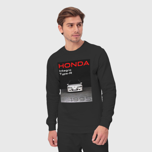Мужской костюм хлопок Honda Integra Type-R обложка, цвет черный - фото 5
