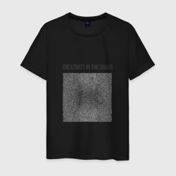 Творчество в хаосе – Мужская футболка хлопок с принтом купить со скидкой в -20%