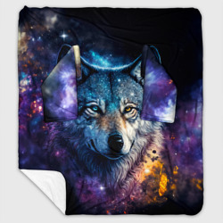 Космический звездный волк – Плед с рукавами с принтом купить