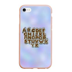 Алфавит – Чехол для iPhone 6Plus/6S Plus матовый с принтом купить