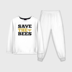 Детская пижама с лонгсливом хлопок Спаси пчёл