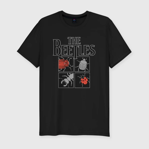 Мужская футболка хлопок Slim Beetles