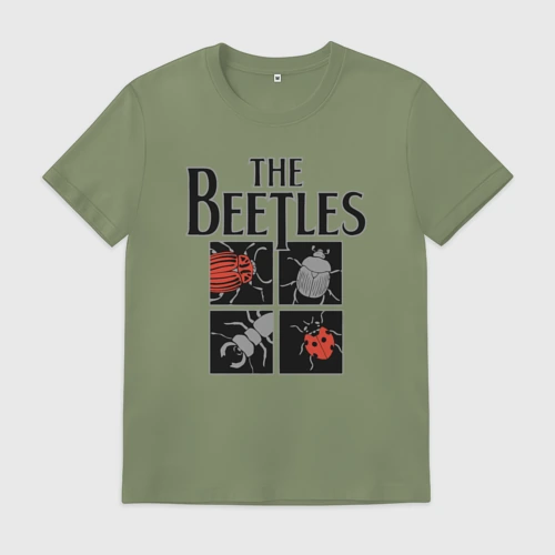 Мужская футболка хлопок Beetles