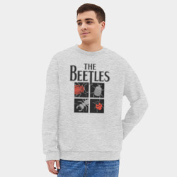 Мужской свитшот oversize без начеса хлопок Beetles - фото 2