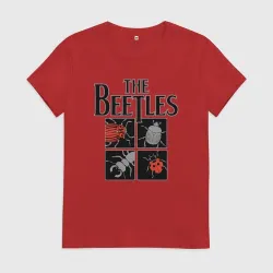 Женская футболка хлопок Beetles