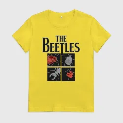 Женская футболка хлопок Beetles