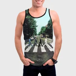Мужская майка 3D The Beatles альбом Abbey Road - фото 2