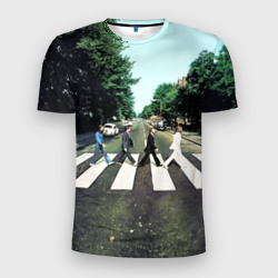 Мужская футболка 3D Slim The Beatles альбом Abbey Road