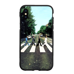 Чехол для iPhone XS Max матовый The Beatles альбом Abbey Road