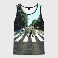 Мужская майка 3D The Beatles альбом Abbey Road