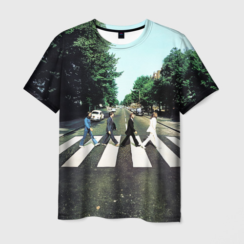 Мужская футболка 3D The Beatles альбом Abbey Road, цвет 3D печать