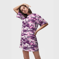 Платье-футболка 3D Модный камуфляж - милитари - фото 2