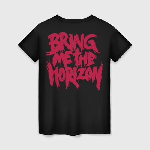 Женская футболка 3D Bring me the horizon dinosaurs, цвет 3D печать - фото 2