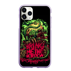 Чехол для iPhone 11 Pro матовый Bring me the horizon dinosaurs