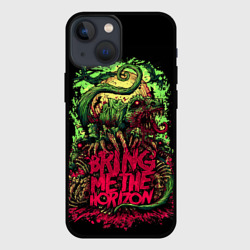 Чехол для iPhone 13 mini Bring me the horizon dinosaurs