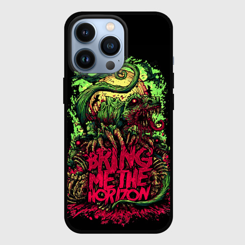 Чехол для iPhone 13 Pro Bring me the horizon dinosaurs, цвет черный