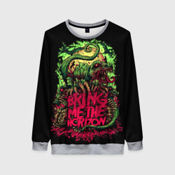 Женский свитшот 3D Bring me the horizon dinosaurs