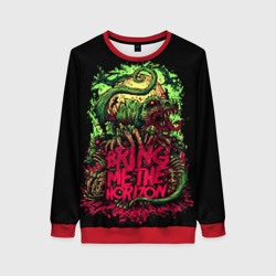 Женский свитшот 3D Bring me the horizon dinosaurs