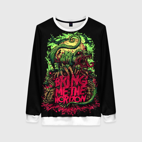 Женский свитшот 3D Bring me the horizon dinosaurs, цвет 3D печать