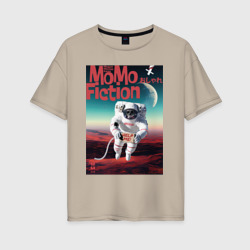 Женская футболка хлопок Oversize Momo - Марсианин