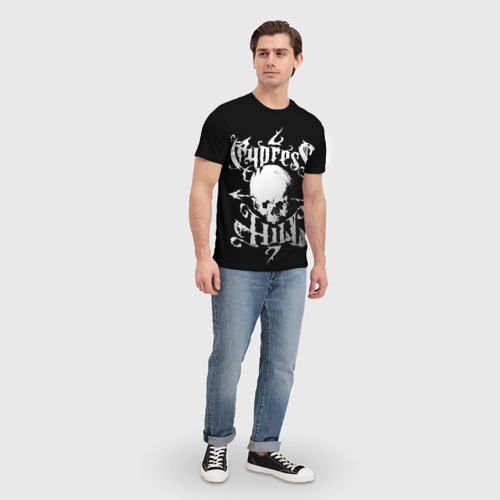 Мужская футболка 3D Cypress Hill - skull arrows, цвет 3D печать - фото 5